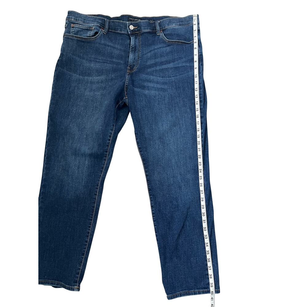 Lucky Brand 410 Athletic Straight Jeans Caprea Blue Denim Casual Stretch 40/30 - Picture 8 of 10